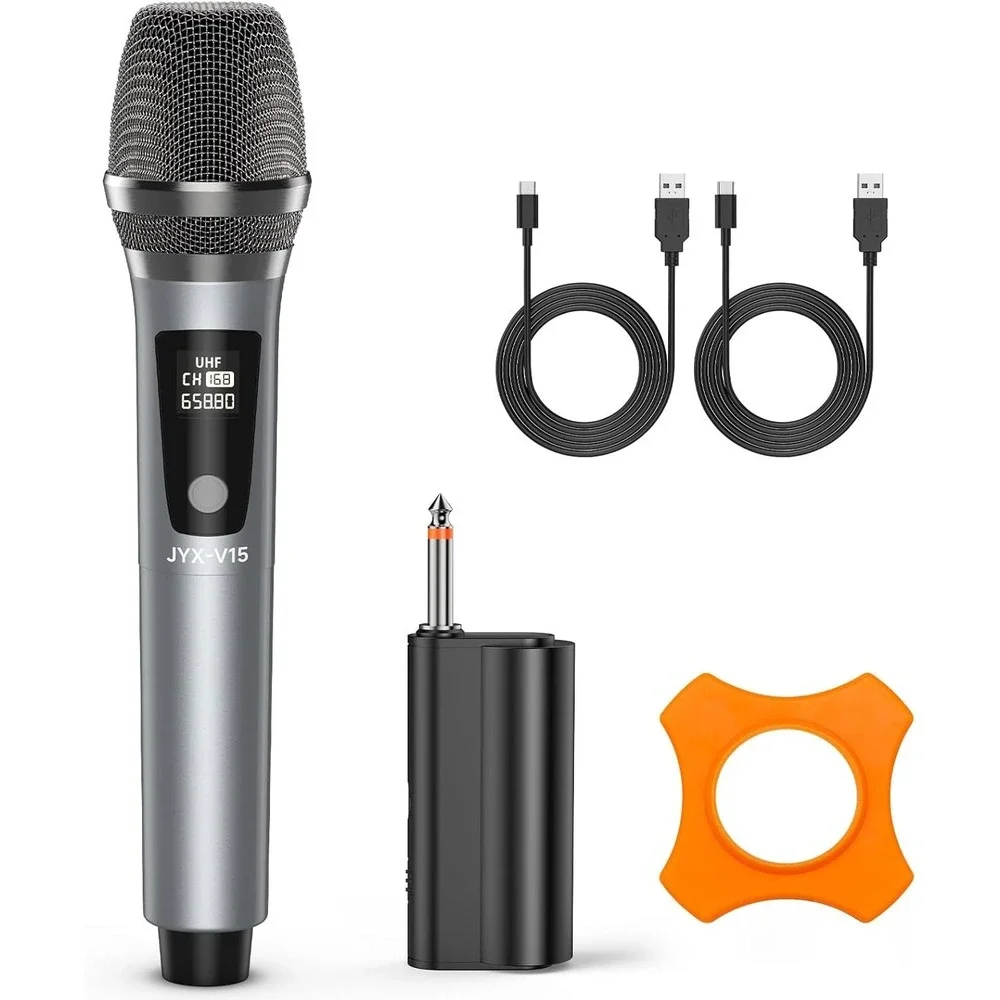 JYX Wireless Microphone, Professional UHF Metal Handheld Dynamic Mic
